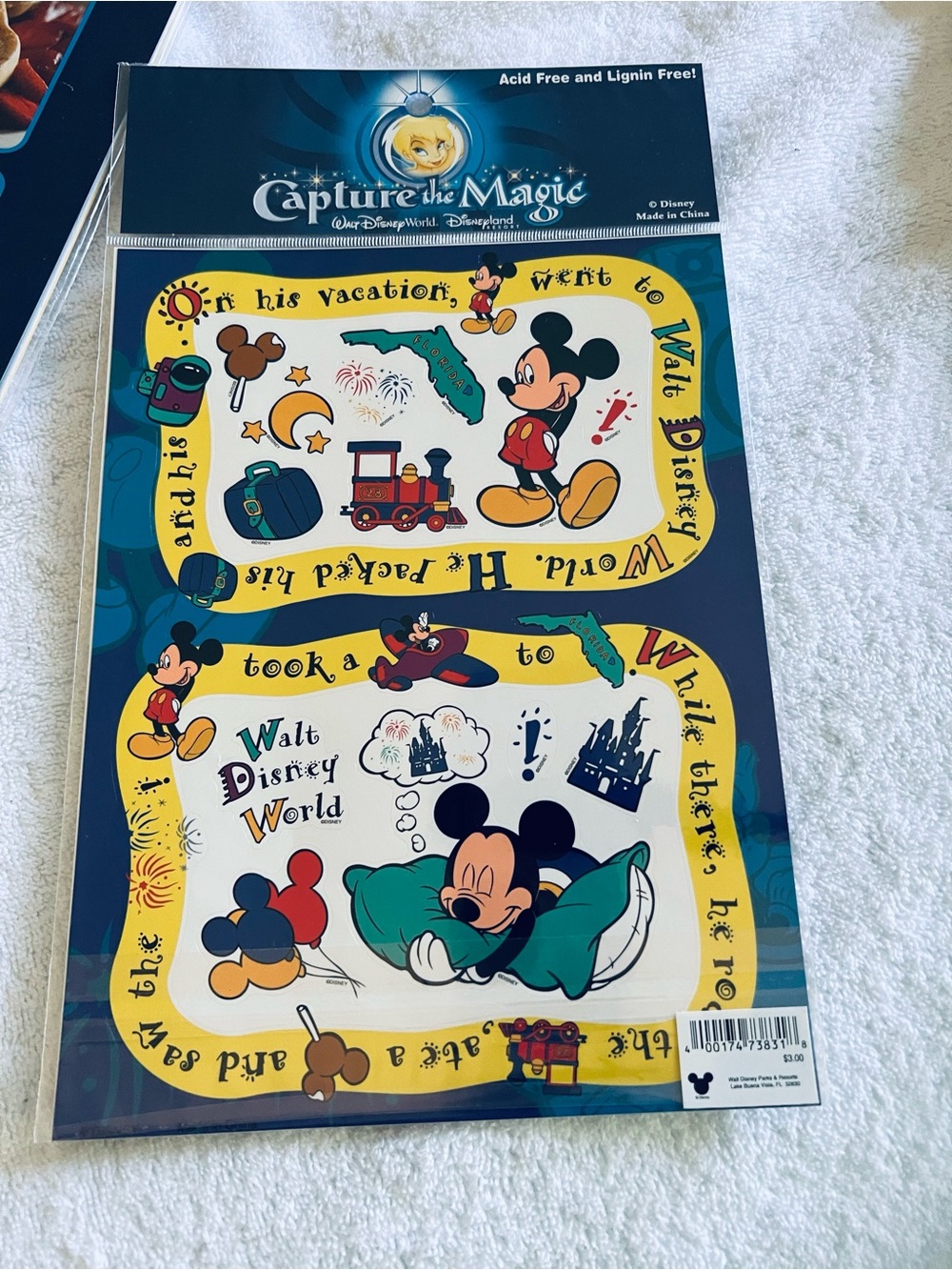 Capture the Magic Scrapbook Paper & Sticker Kit - Blue, Yellow, Red - Picture 4 of 14